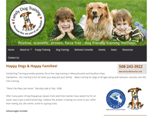 Tablet Screenshot of family-dog-training.com